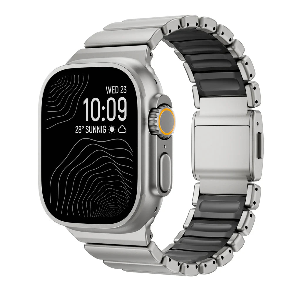 Titanium Silicone Hybrid Band - Titanium Black