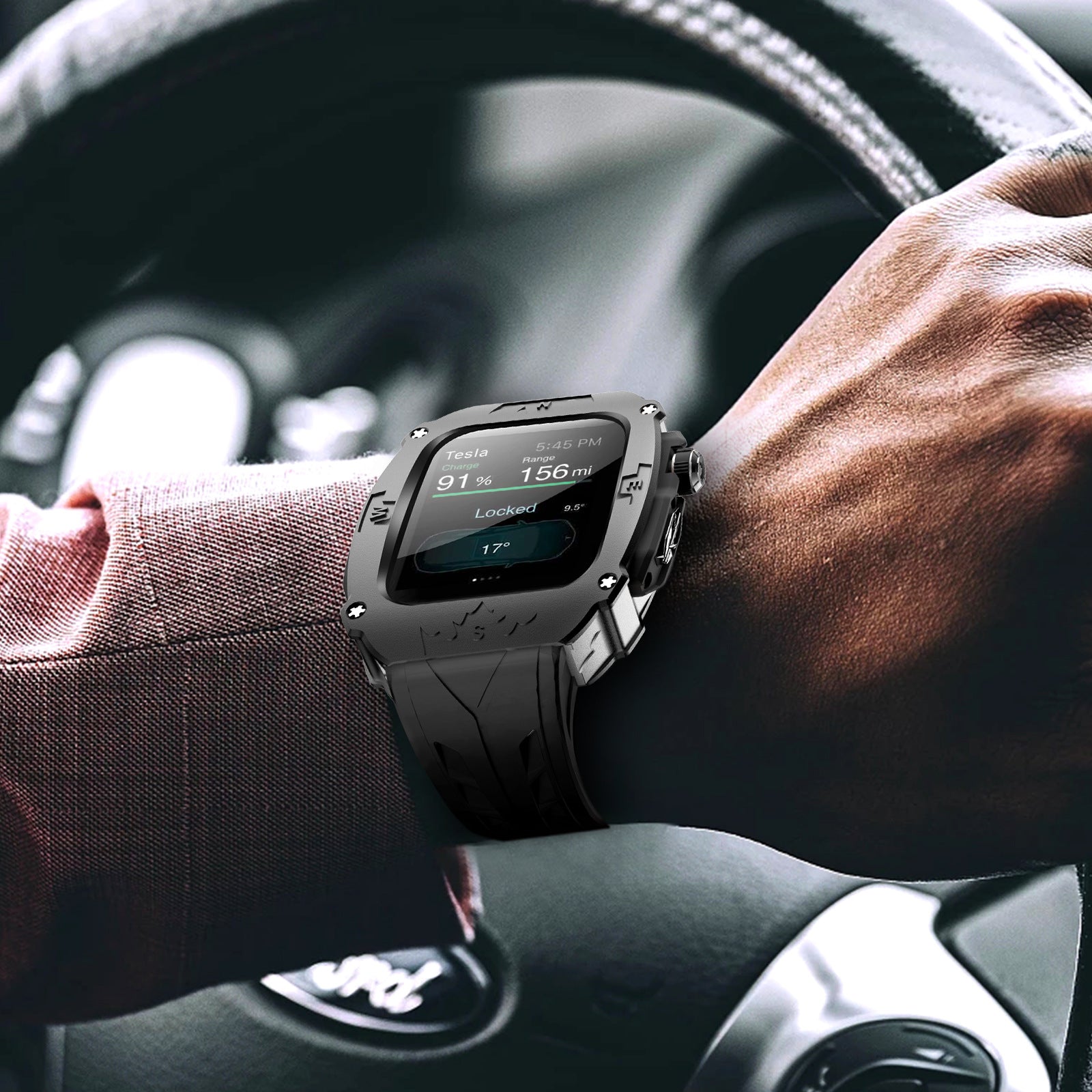 Luxury Metal Watch Case For Apple Watch 44-45mm
