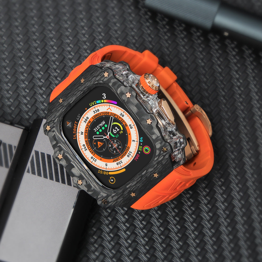 GLACIUM CF Series Watch Case 46mm (Rose Gold)