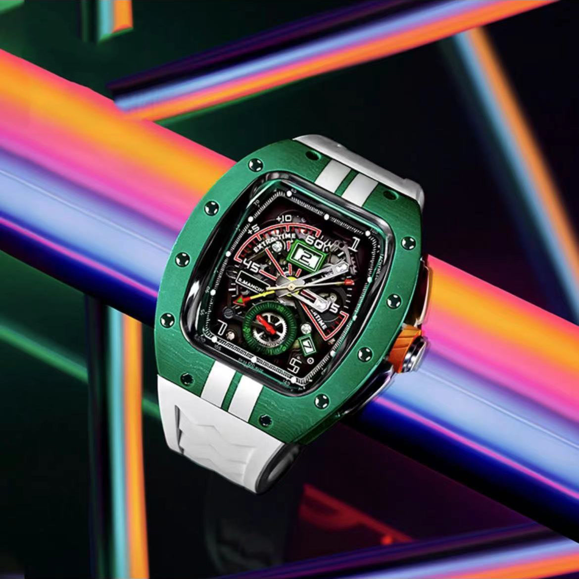 44 - 45 MM New Racing Series - Luxury Carbon Fiber Watch Case