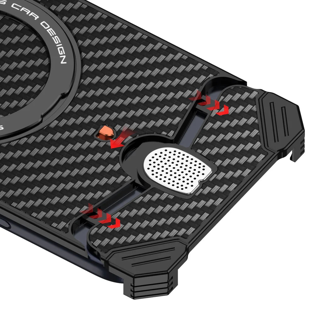 CarbonFiber Texture Hypercar Design Case For iPhone