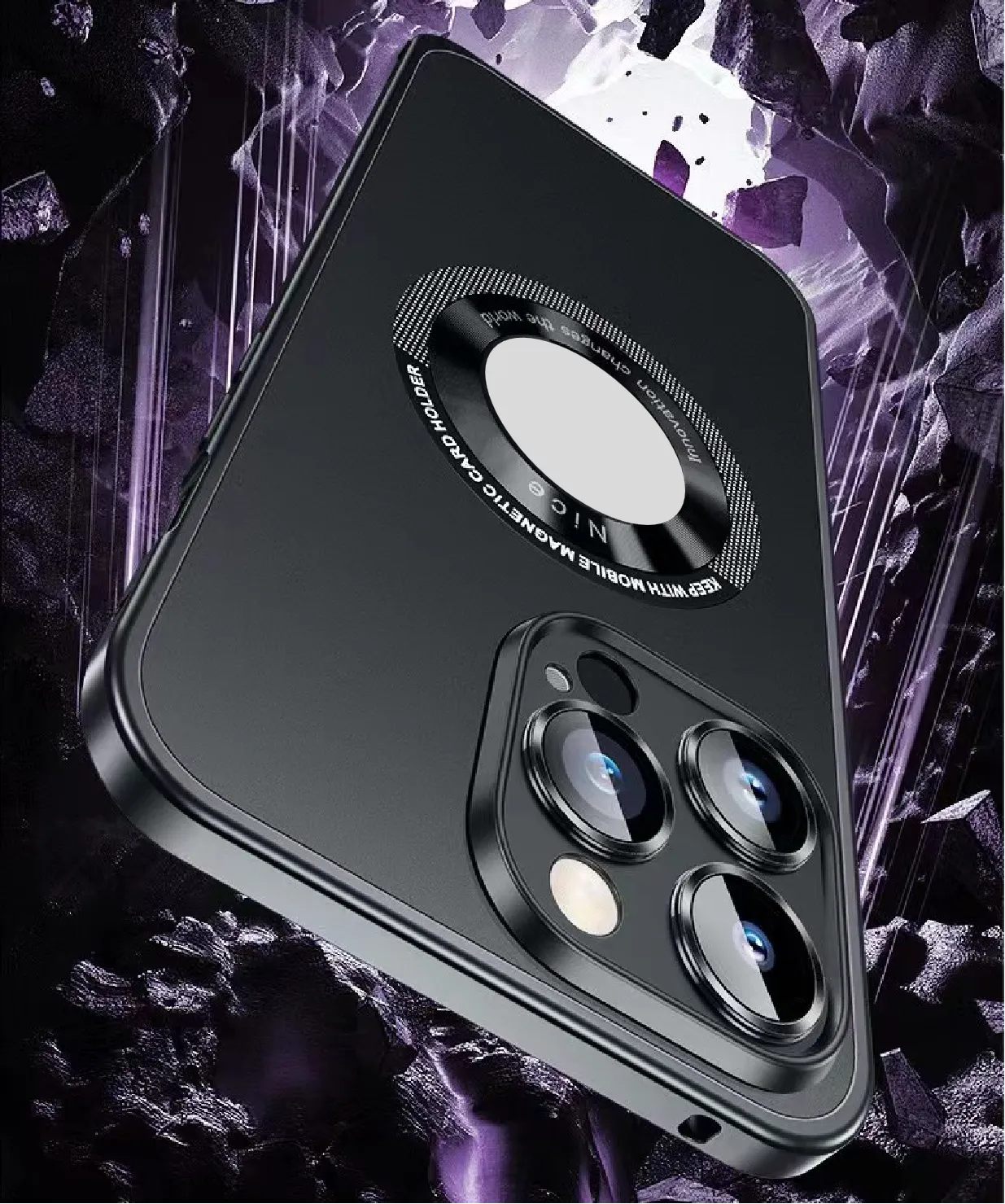 Metal Hollow Magnetic Case For iPhone