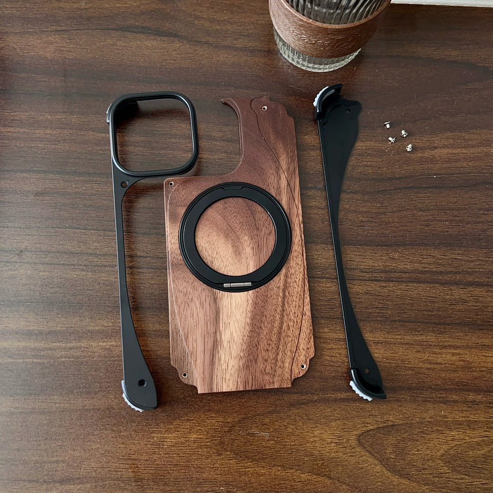 WoodMetalBlend Case With Stand