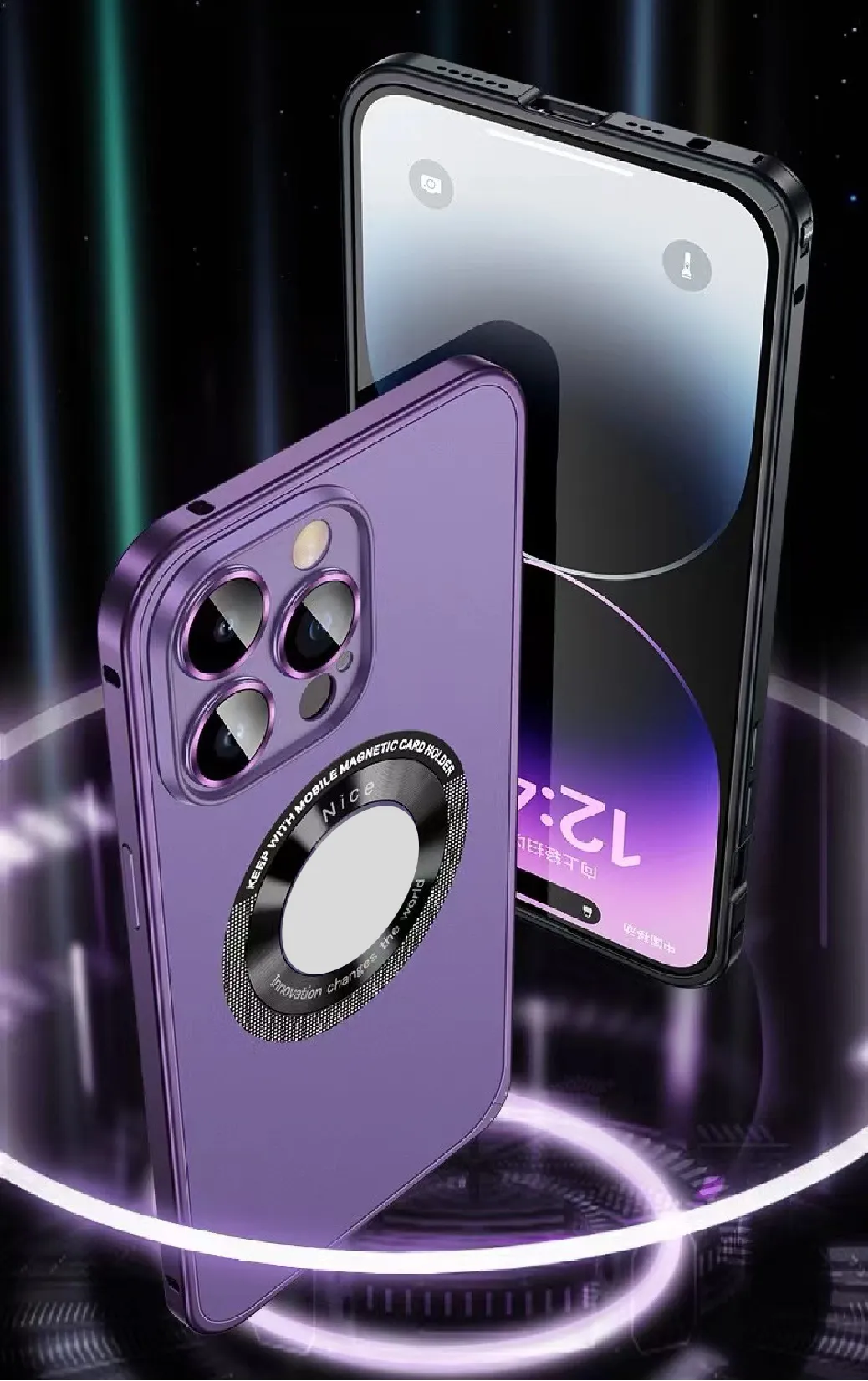 Metal Hollow Magnetic Case For iPhone