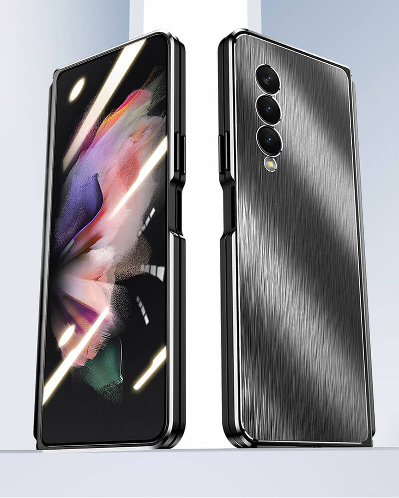 Brushed Metal Case For Samsung Fold