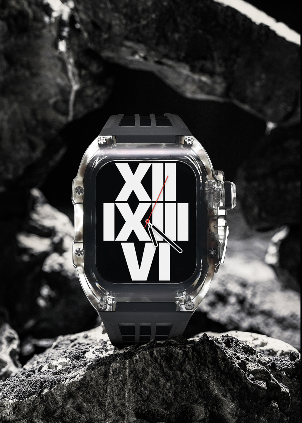 Tiger Pattern 44-45mm Mod Kit Watch Case For Apple Ultra Watch