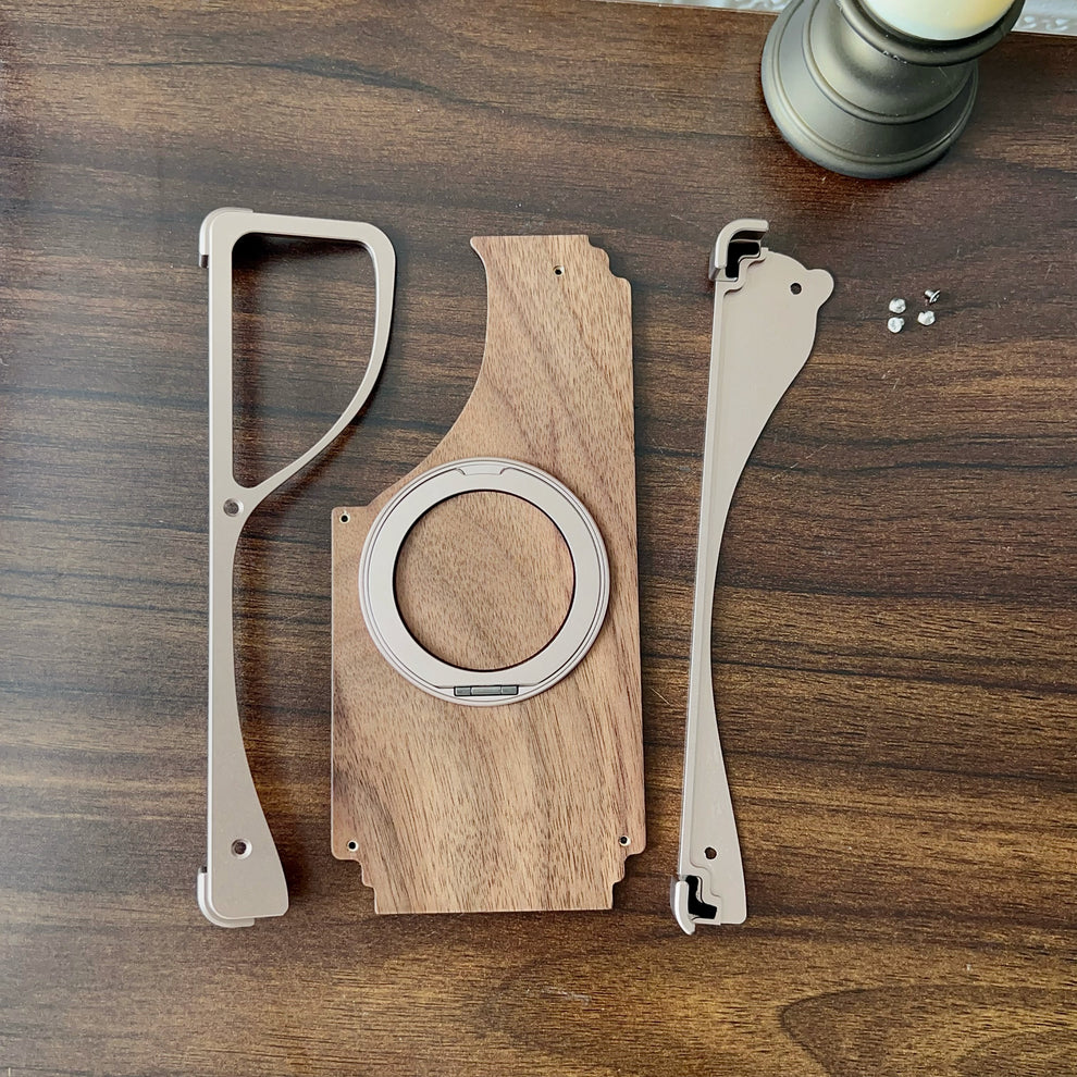 WoodMetalBlend Case With Stand