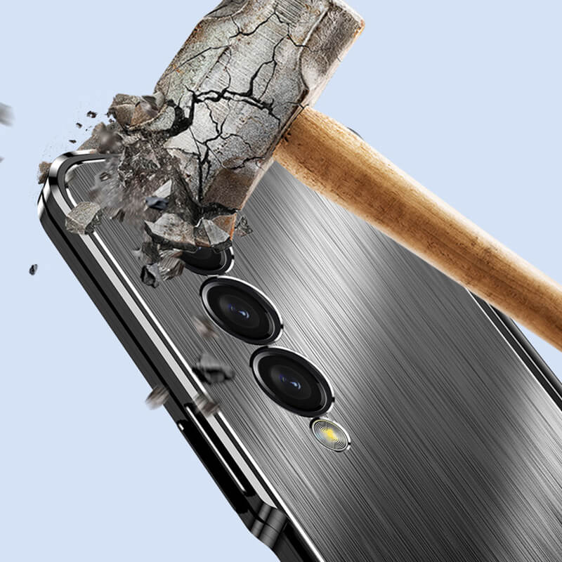 Brushed Metal Case For Samsung Fold