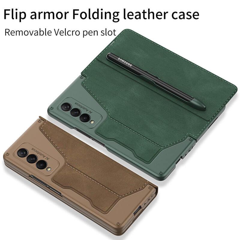 FlipArmor Leather Case For Samsung Fold