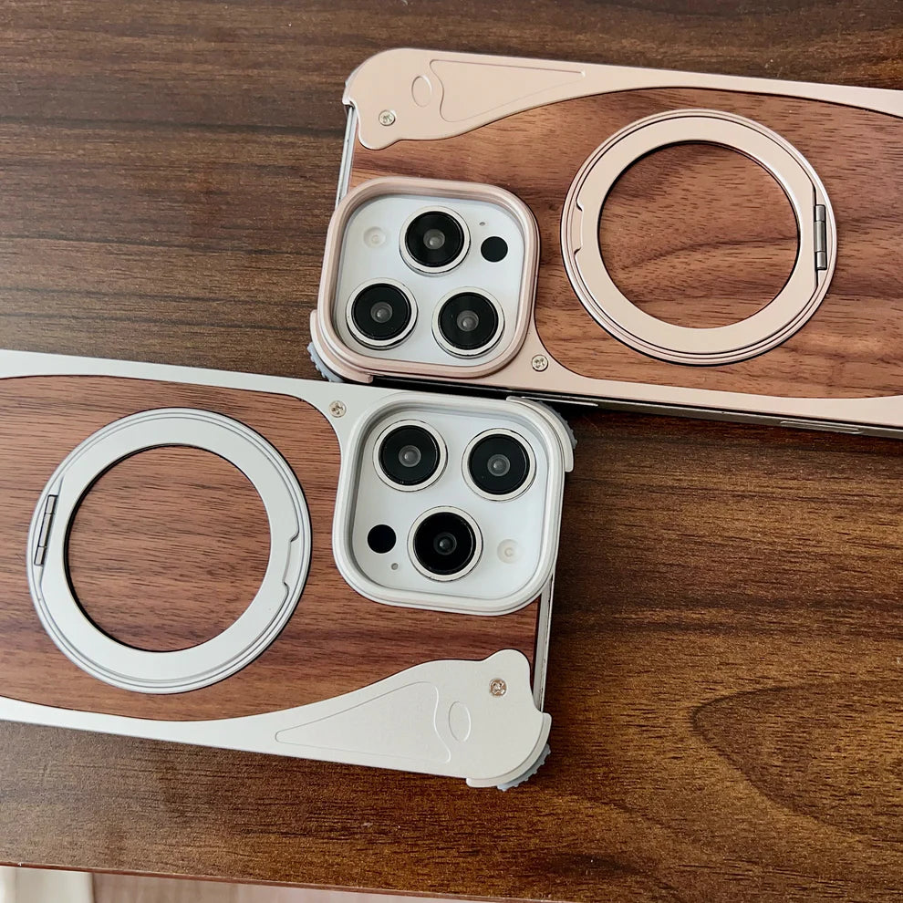 WoodMetalBlend Case With Stand