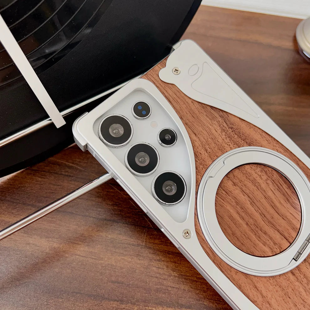 WoodMetalBlend Case With Stand