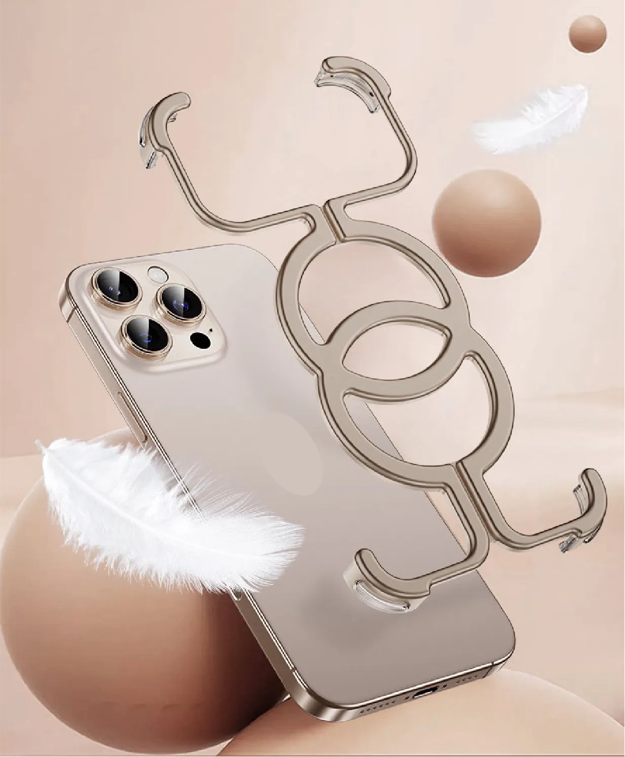 DoubleRing Design Case For iPhone