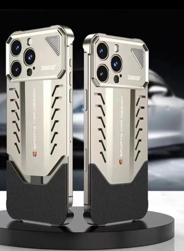 Supercar Design Metal Heat Dissipation iPhone Case