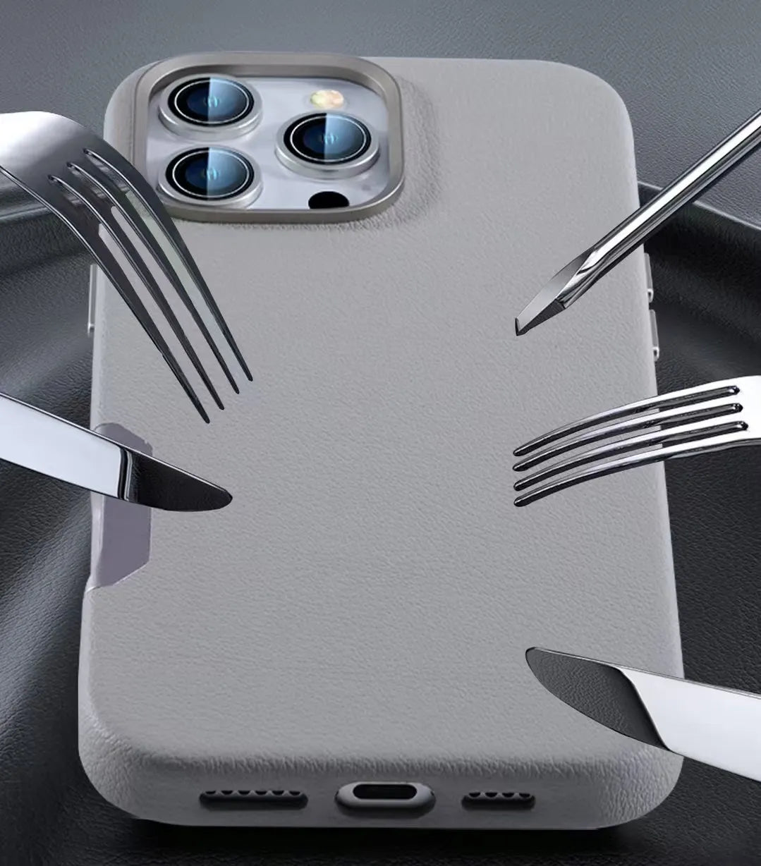 Leather Texture Case For iPhone