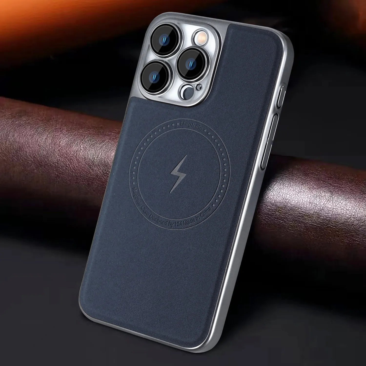 Lightning Leather Magnetic Case For iPhone