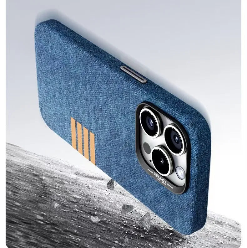 Linen Texture Finish Case For iPhone