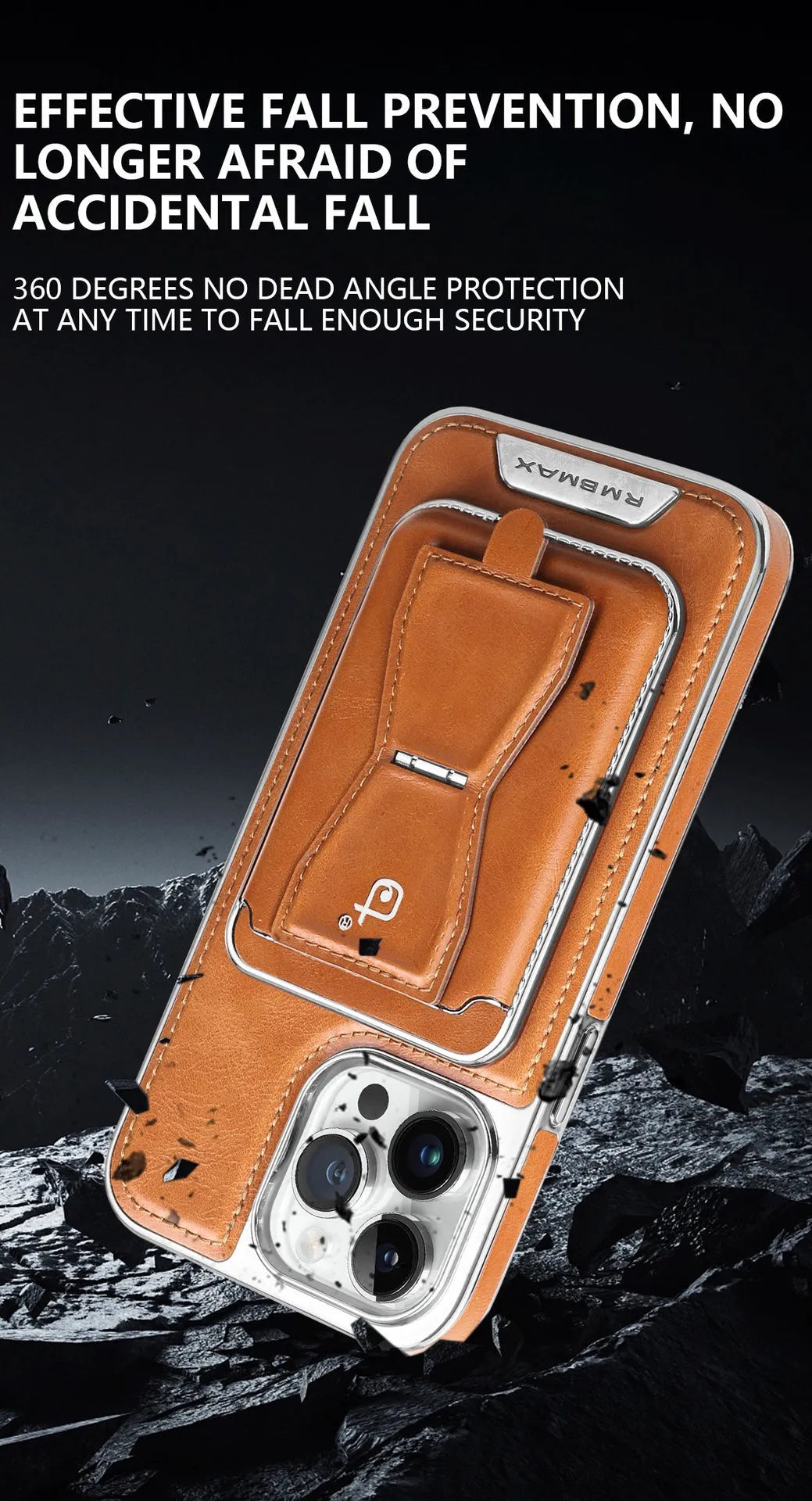 Leather Card Holder Case For iPhone