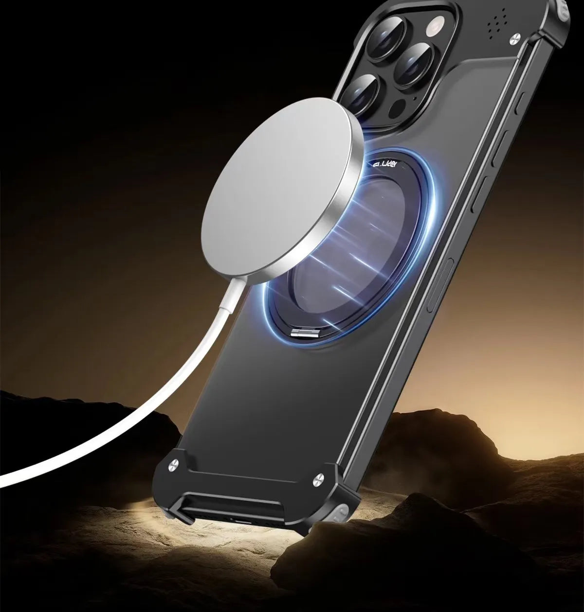 Aroma Transparent Metal Case For iPhone
