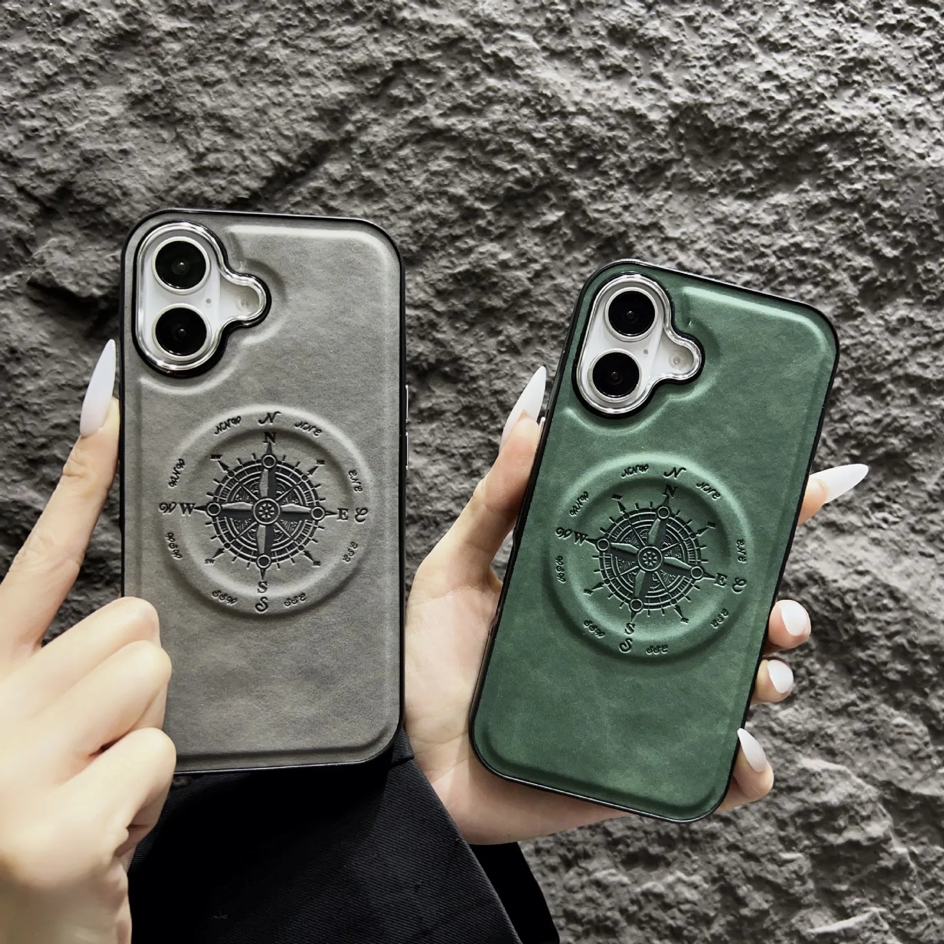 Nautical Compass Magnetic Case For iPhone