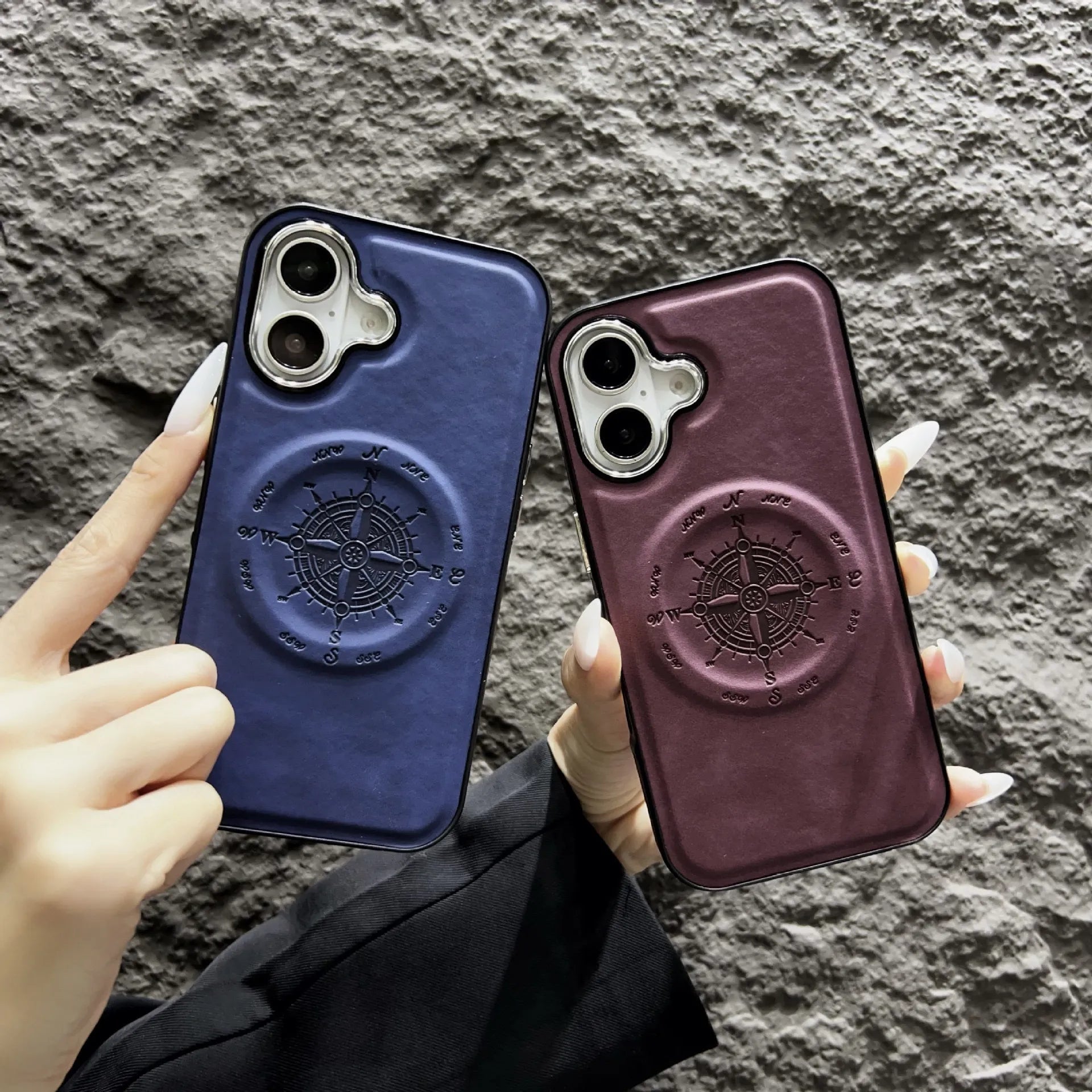 Nautical Compass Magnetic Case For iPhone