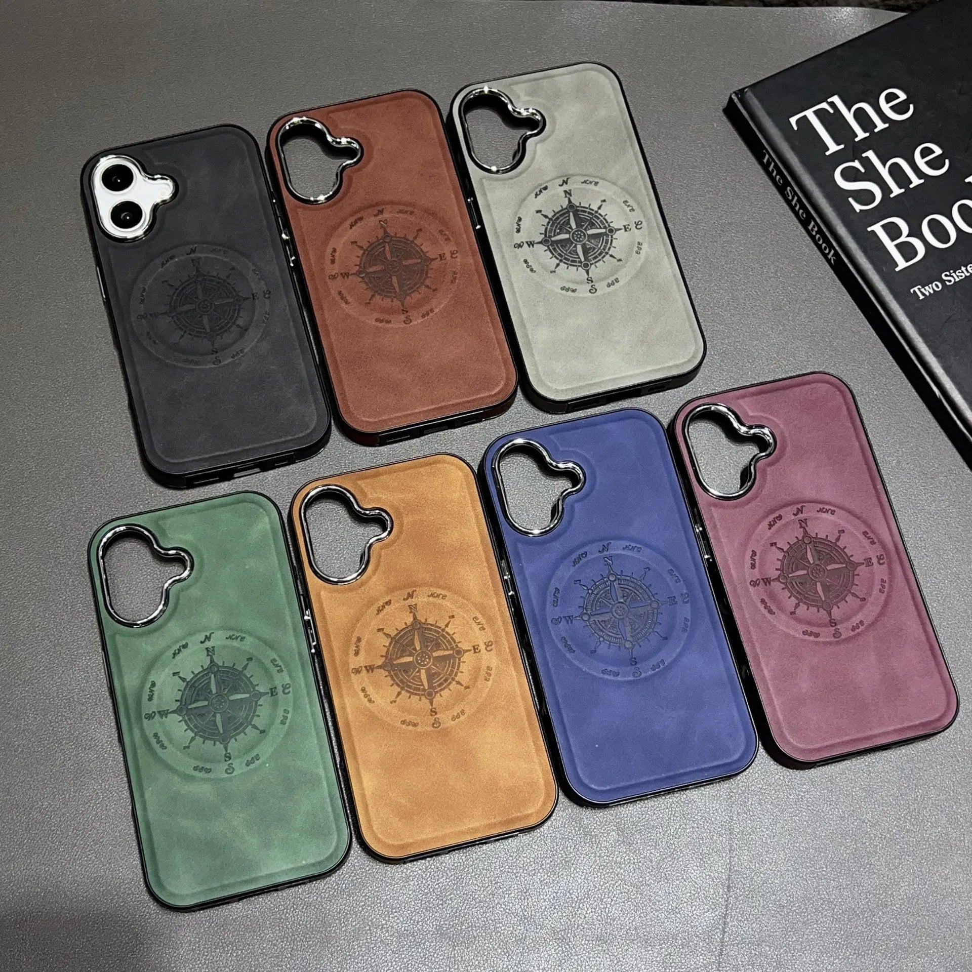 Nautical Compass Magnetic Case For iPhone