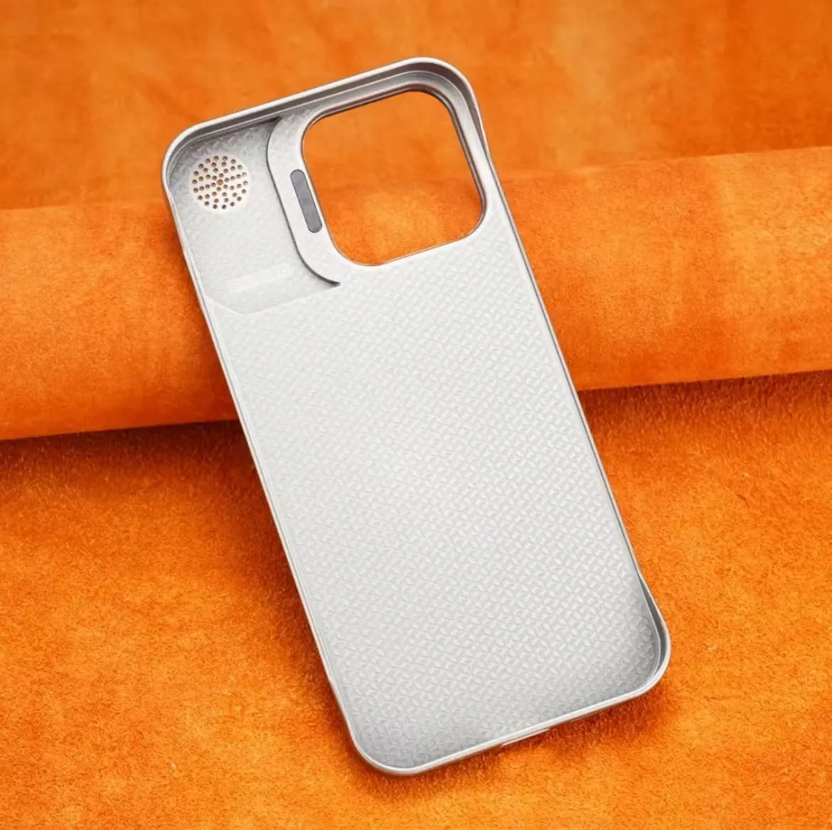 LensHolder Leather Metal Case For iPhone