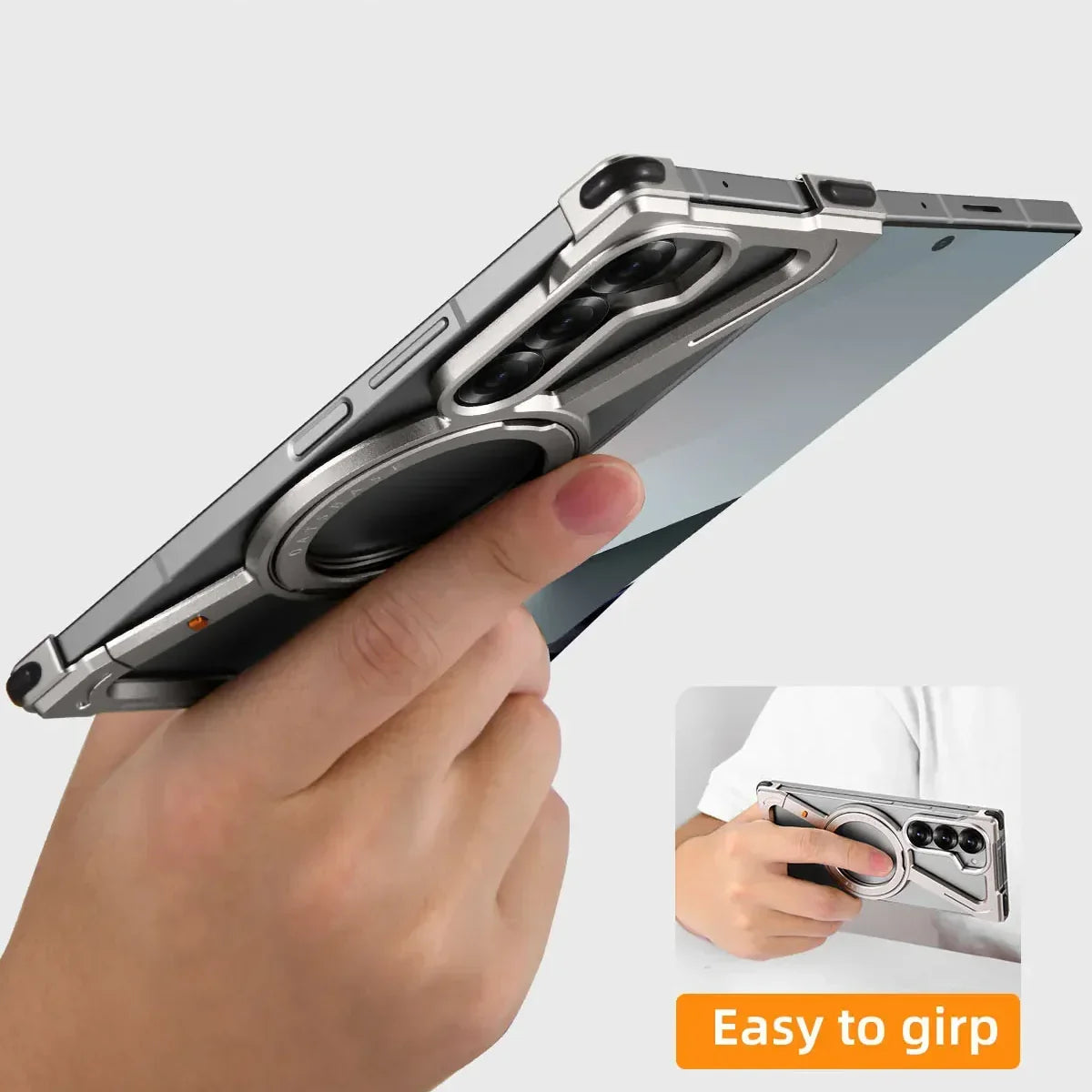 Luxury Z Shape Metal Case for Samsung Z Fold
