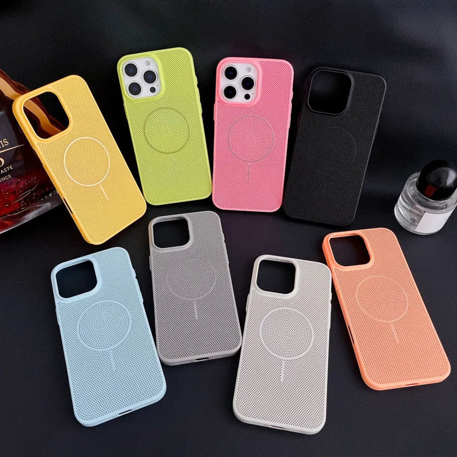 Breathable Mesh Texture Case For iPhone