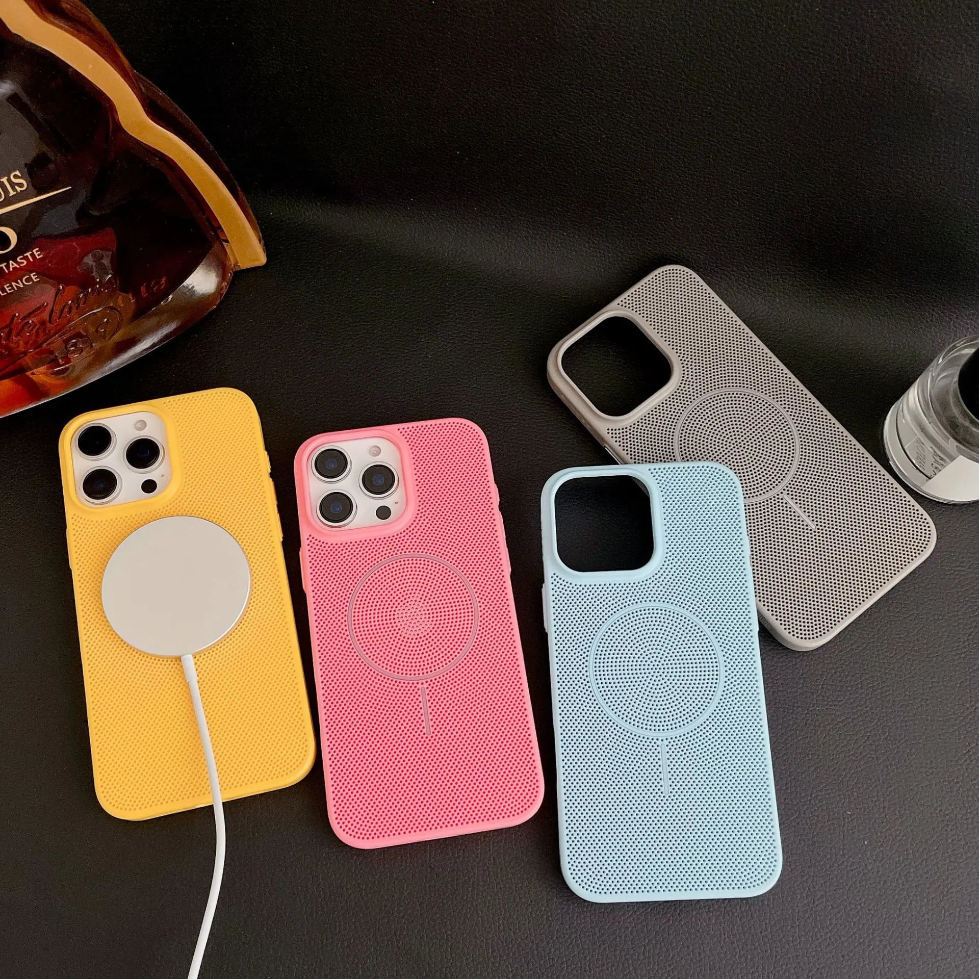 Breathable Mesh Texture Case For iPhone
