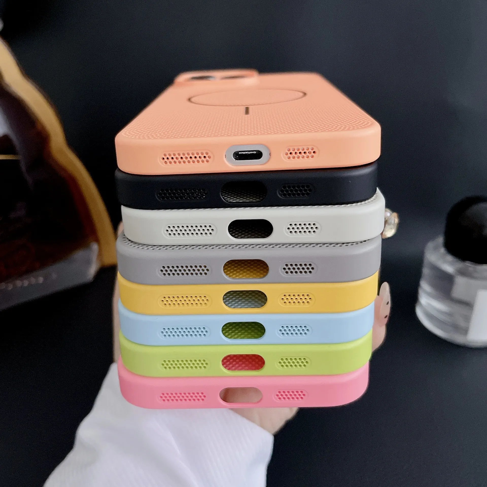 Breathable Mesh Texture Case For iPhone