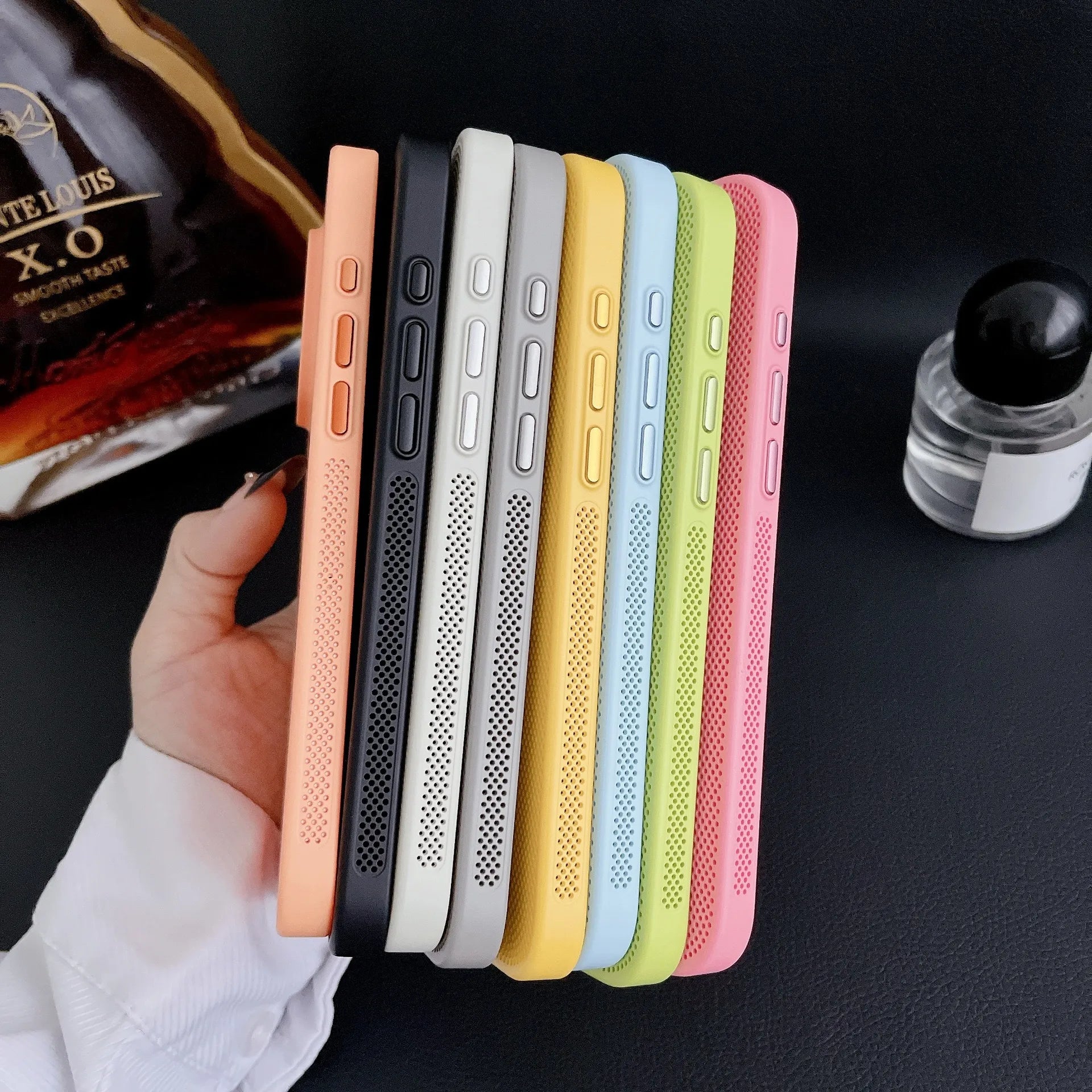 Breathable Mesh Texture Case For iPhone