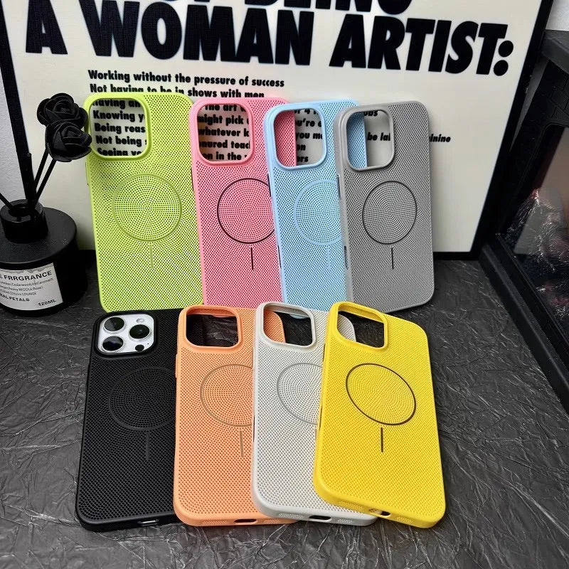 Breathable Mesh Texture Case For iPhone