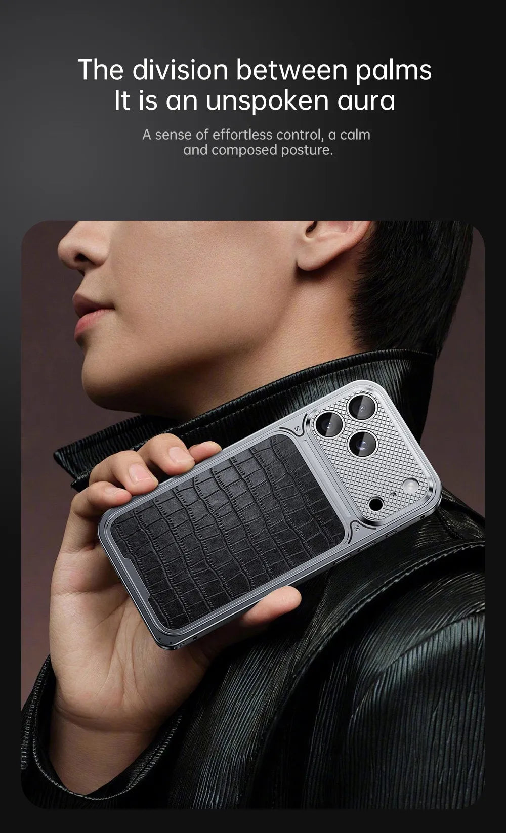Alligator Pattern Metal Case For iPhone