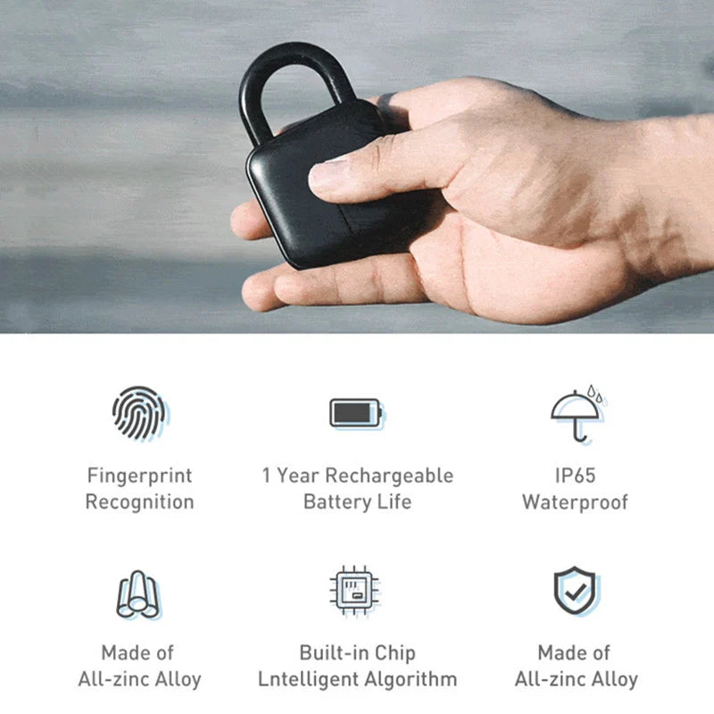 Smart Fingerprint Bluetooth Waterproof Padlock
