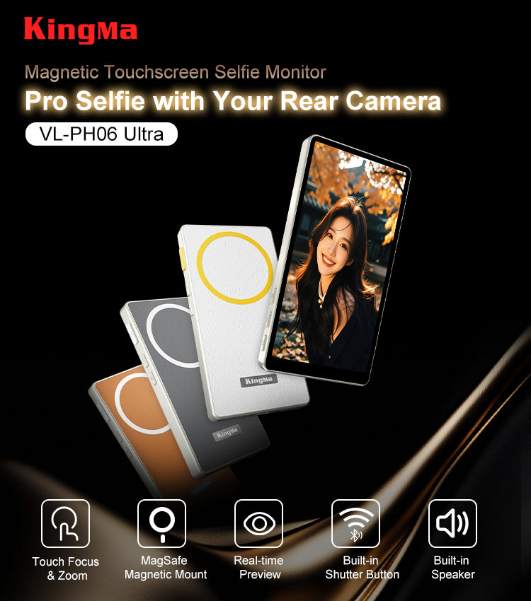Pro Vlog Selfie Monitor Screen For iPhone And Android (bigger screen)