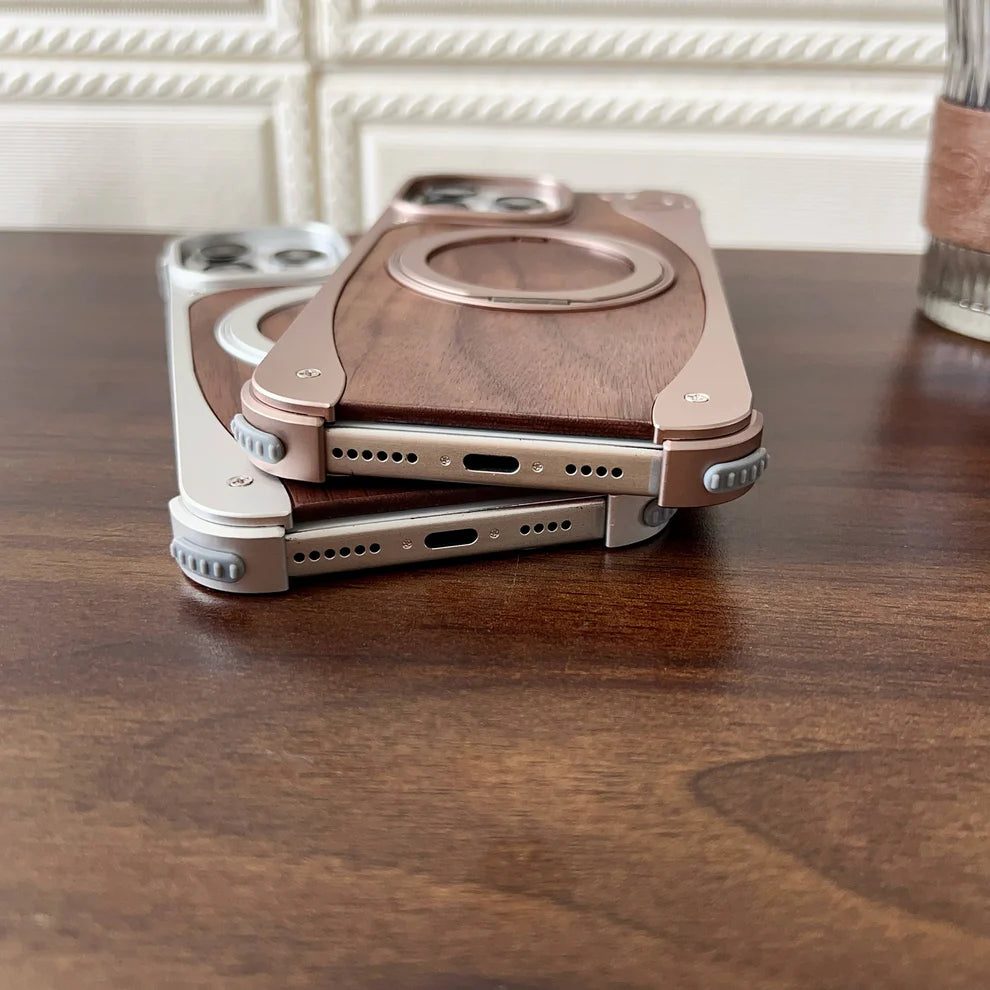 WoodMetalBlend Case With Stand
