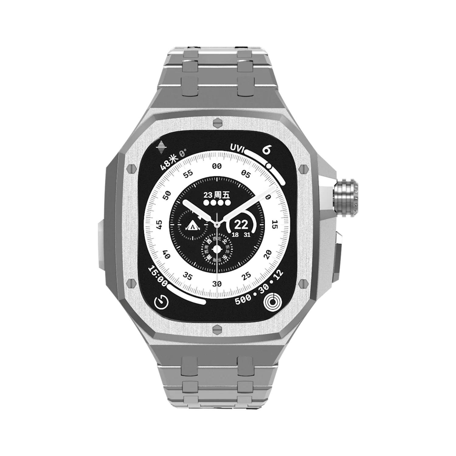 S-PIGUTE Pro Watch Case Kit Silver 49MM