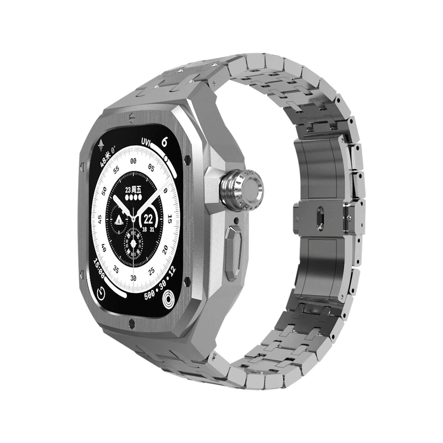 S-PIGUTE Pro Watch Case Kit Silver 49MM