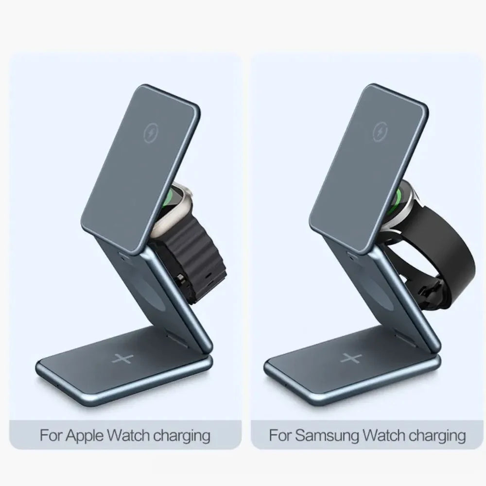 3-in-1 Apple Device Compatible MagSafe Travel Charger