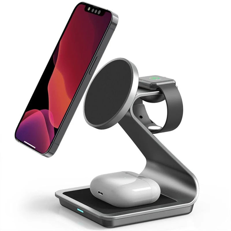 3 in 1 Metallic Charging Station