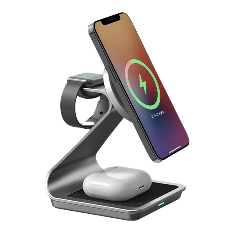 3 in 1 Metallic Charging Station