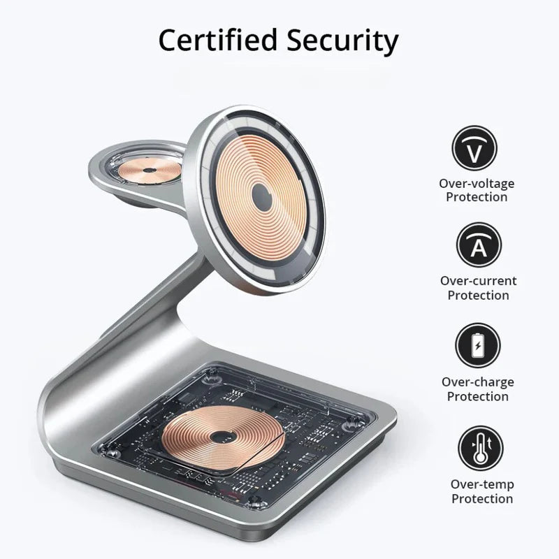 3 in 1 Metallic Charging Station