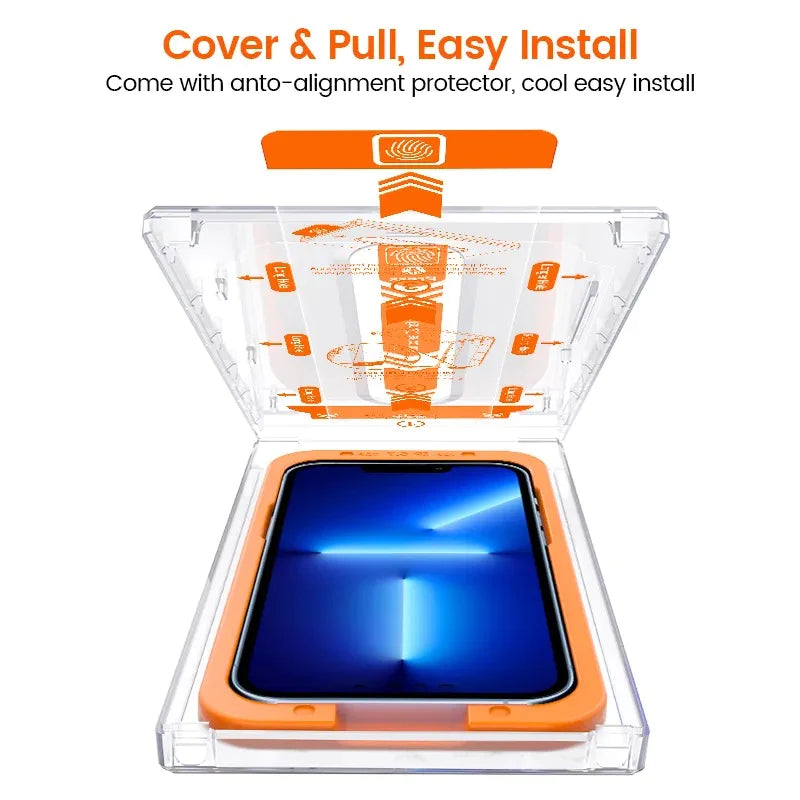 HD Transparent Screen Protector For iPhone With Dust-free Film Cabin