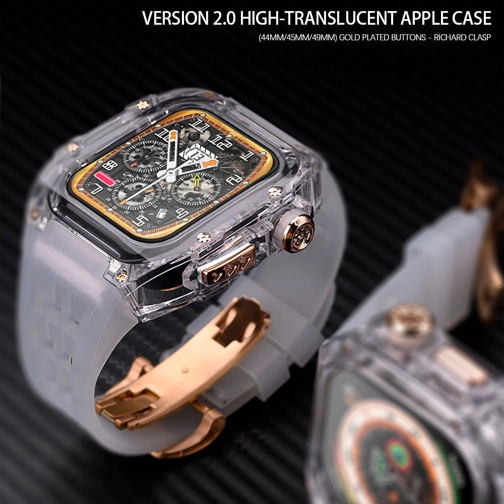 Luxury Modification Glacier Case With Transparent Straps For iWatch (49MM)
