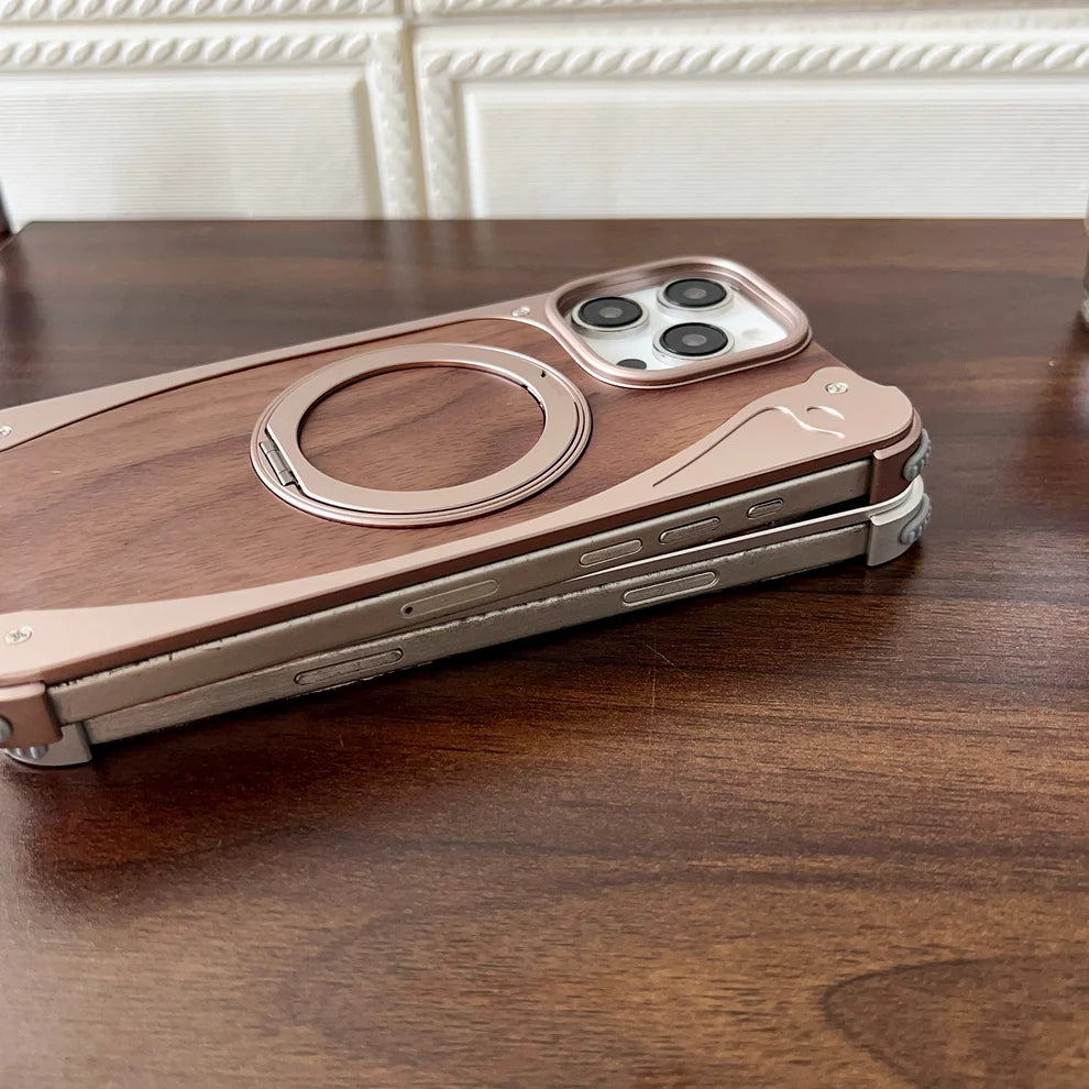 WoodMetalBlend Case With Stand