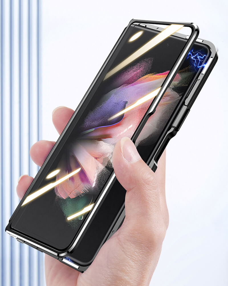 Brushed Metal Case For Samsung Fold