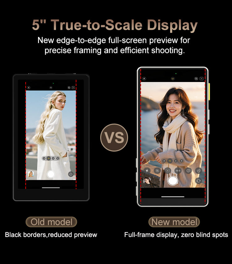 Pro Vlog Selfie Monitor Screen For iPhone And Android (bigger screen)