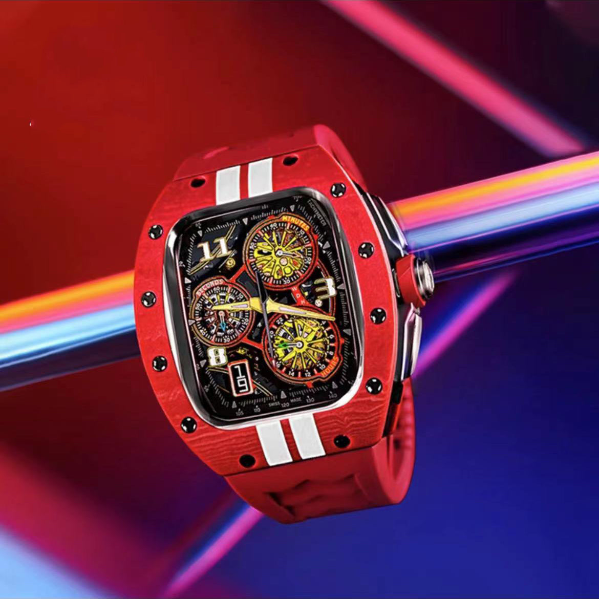 44 - 45 MM New Racing Series - Luxury Carbon Fiber Watch Case