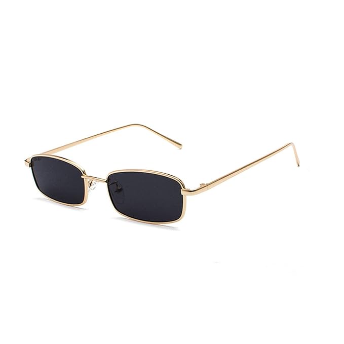 SlimMetal Black Tinted Sunglasses By Auriglo