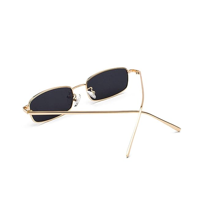 SlimMetal Black Tinted Sunglasses By Auriglo